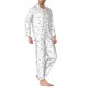 thumbnail image 2 of Balery Airplane Pijama para Hombre de Dos Piezas con Manga Larga, Conjunto de Dormir y Descanso Suave con Bolsillos-Large, 2 of 7