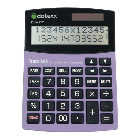 Datexx 2-Line Desktop Accounting Calculator, DD-7722