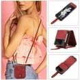 thumbnail image 1 of Nalacover Crossbody Wallet Case for Samsung Galaxy Z Flip 4, Shoulder Strap Lanyard Luxury PU Leather Zipper Pocket Flip Folio Cover with Card Slots Holder Magnetic Clasp Phone Case, Red, 1 of 7