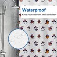 thumbnail image 4 of Halloween Shower Curtain, Cartoon Ghost Polyester Fabric Bathroom Decor Curtain, Machine Washable Waterproof, Halloween Holiday Gift for Women Men, 72 x 72 Inches, 4 of 7