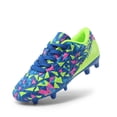 thumbnail image 1 of Tacos de Fútbol DREAM PAIRS Juvenil para Terreno Firme Azul Verde, 1 of 5