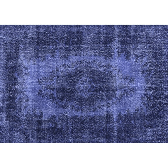 Ahgly Company Indoor Rectangle Persian Blue Traditional Area Rugs, 7' x 9'