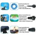 thumbnail image 3 of Electric Air Pump, Inflator Rechargeable Air Compressor Portable For PVC Boat Mattress Inflatable Pool Raft Bed, 3 of 9