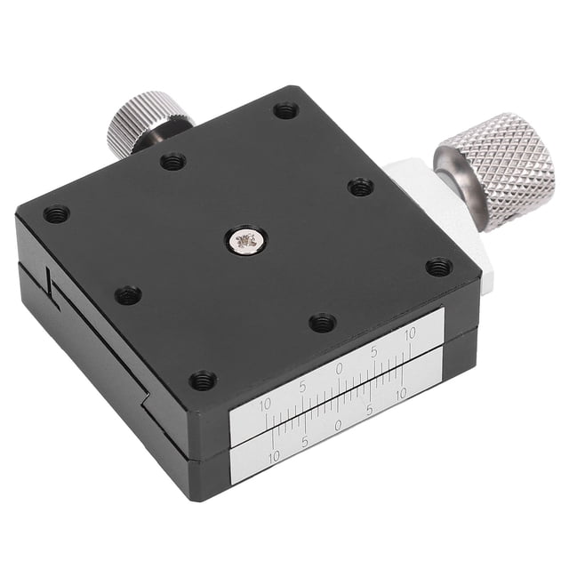 YAHHU Mesa Deslizante Manual Eje X Plataforma de Desplazamiento de Ajuste Fino Módulo Industrial XFES40 de Alta Precisión, Tamaño 40x40 mm / 1.6x1.6 inches