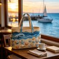 thumbnail image 5 of Quilted Tote Bag,Multi-Pocket Shoulder Bag Large Capacity Handbag for Women,Beach Shopping Bag for Travel and Daily Outings, 5 of 6