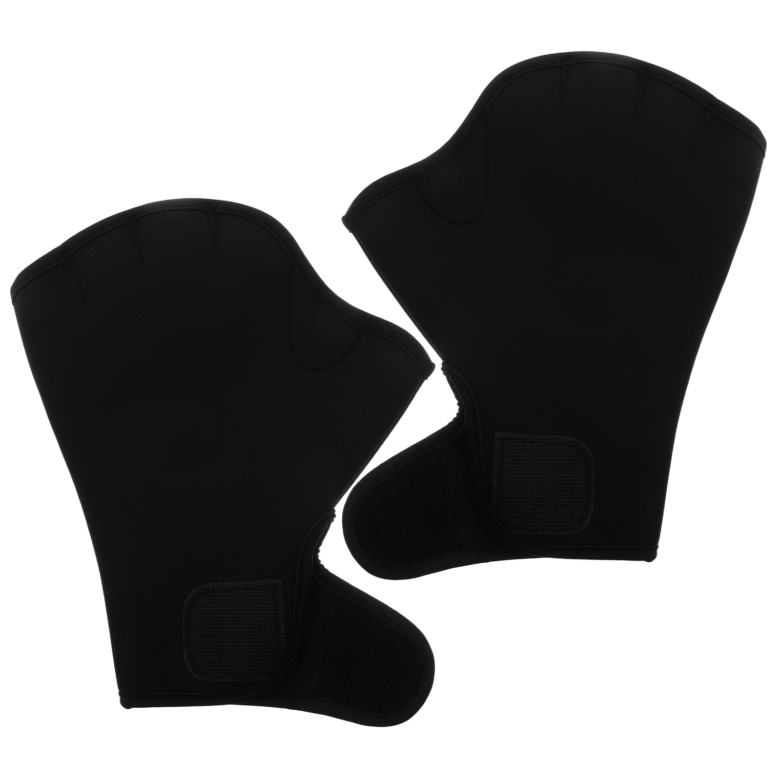 WEUVEB Men s Black Nylon Fishing Gloves for Swim Training 1 Pair and Comfortable Outdoor Sports Gloves