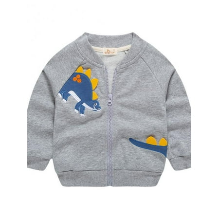 

Topumt Little Boys Girls Cardigan Sweater Cute Cartoon Lightweight Coat