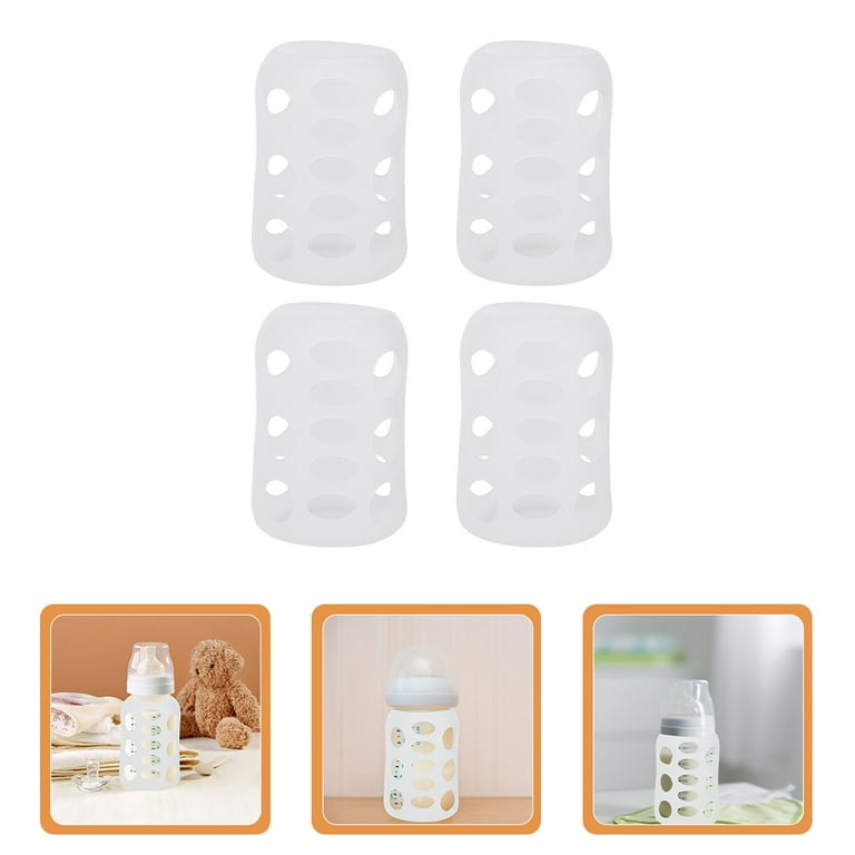 5pcs Silicone Bottle Band Silicone Bottle Sleeve Silicone Bottle Cover Glass Cup, Size: 7x7x5CM