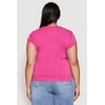 thumbnail image 5 of Womens Plus Size Side Ruched Tee, 5 of 5