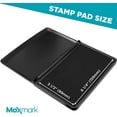 thumbnail image 3 of MaxMark Large Premium Black Ink Stamp Pad - 3.5" x 6.25" - Quality Felt Pad, 3 of 6