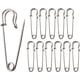 thumbnail image 1 of Stora säkerhetsnålar, 12 st, 63 mm Extra stora, 1 of 4