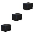 thumbnail image 4 of Vogacara Caja de almacenamiento de cubierta de tarjeta coleccionable con organizador de tapa Estuches para juegos Protector Organización de contenedor Azul negro 3piezas Vogacara CBP255150, 4 of 6
