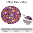 thumbnail image 6 of Halloween Themed Elastic Table Cover for 52 Inch Round Table - Pumpkin Printed Washable Fabric Party Dining Room Decor, 6 of 6