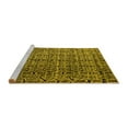 thumbnail image 2 of Ahgly Company Machine Washable Indoor Square Abstract Yellow Modern Area Rugs, 8' Square, 2 of 4