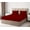 Burgundy Solid, variant on LINEN SHEETS Queen Size Fitted Sheet Set 3 Piece-600 Thread Count, 100% Egyptian Cotton, 12" Deep Pocket Fitted Sheet & 2 Pillowcases-Black Solid