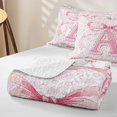 thumbnail image 4 of Catabedysis Ribbon Abc Print A Quilt Full,Personalized Monogrammed Gifts Full Bedspread Sets For Girls,3 Pieces, 4 of 7