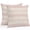 Pink, Dusty Rose, Blush, Petal, variant on Lumbar Pillow Covers 20x12 Inch Set of 2, Black Horizontal Stripes Waterproof Outdoor Pillow Covers, Modern Simple Striped Beige Decorative Cushion Pillowcases for Couch, Sofa, Bed, Garden, Patio