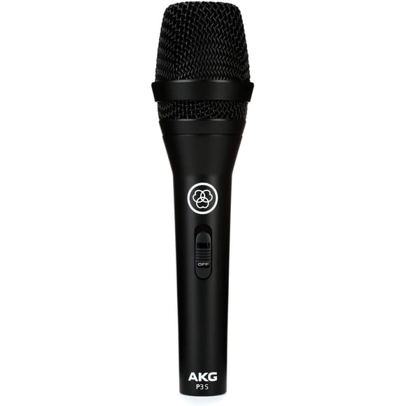AKG Pro Audio Perception P3S Micrófono cardioide dinámico de alto rendimiento para coros de voces e instrumentos, negro