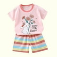 thumbnail image 4 of Tbopshirt 2Pcs Baby Girls Outfit Toddler Kids Baby Boys Girls Fashion Cute Short Sleeve Puppy Print Casual Suit, 4 of 4