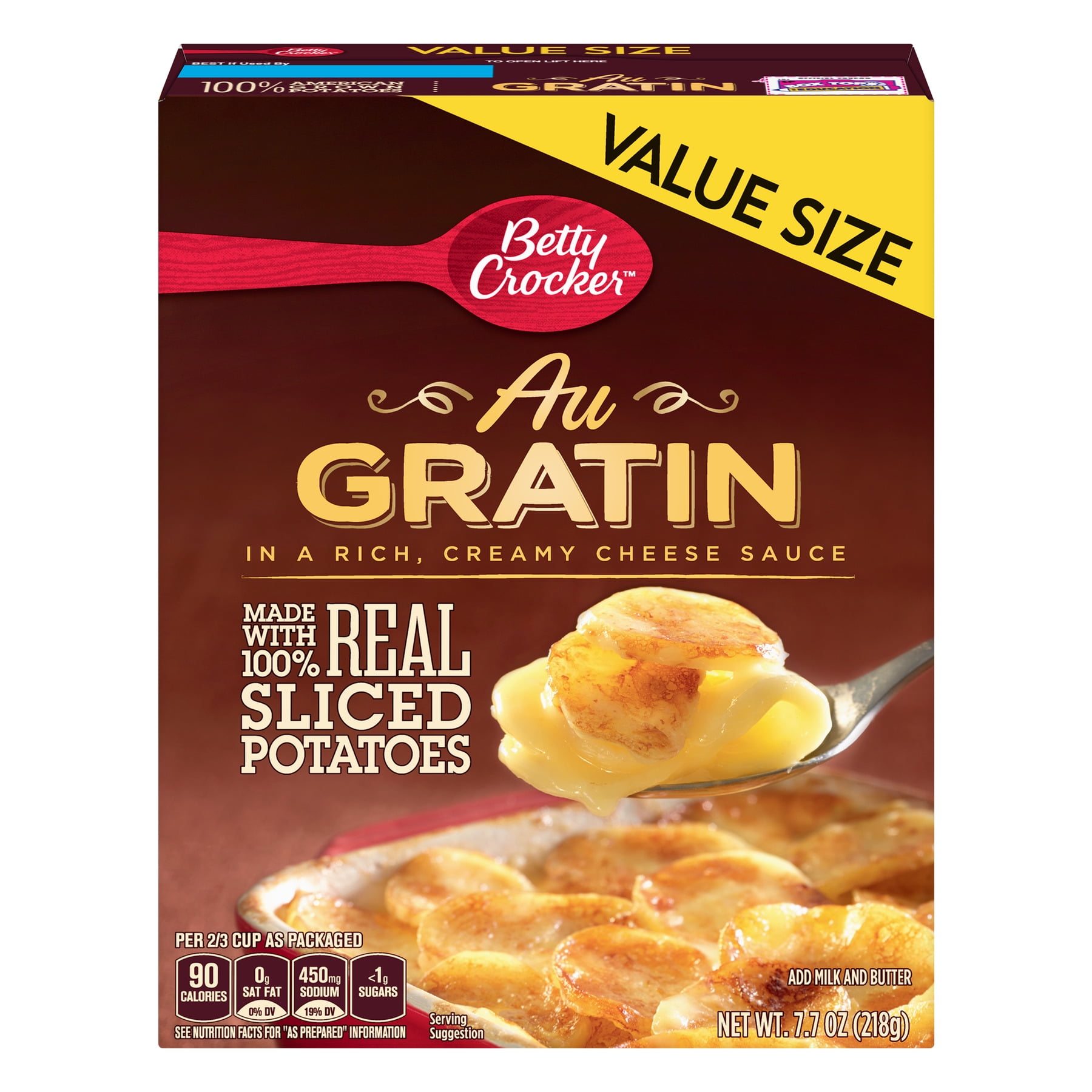 4 Pack Betty Crocker Au Gratin Potatoes Value Size 7 7 Oz Walmart Com Walmart Com