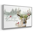 thumbnail image 3 of Holiday Deer Collection A - Framed Gallery Wrapped Holiday Canvas - 27 x 41 - White Frame, 3 of 8