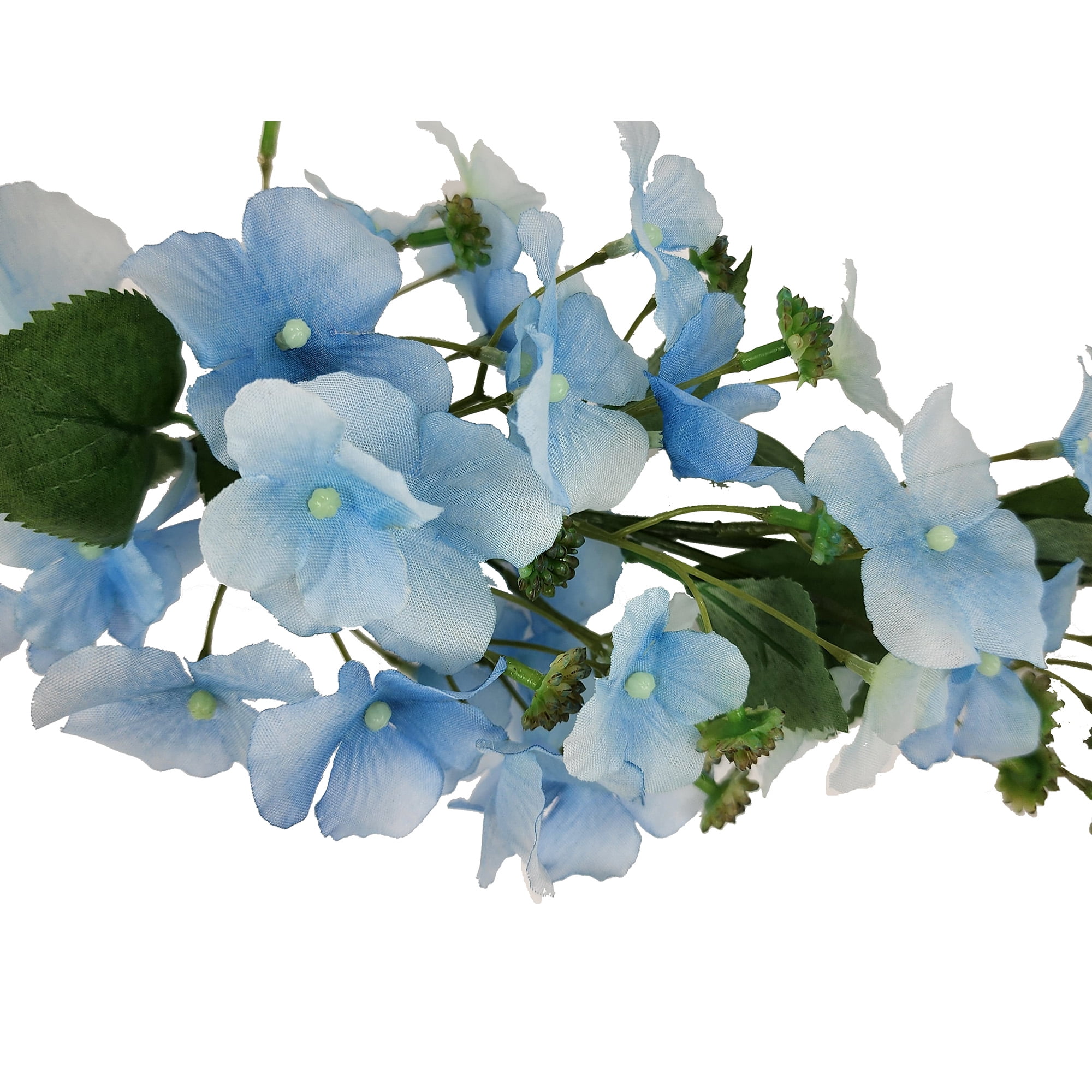 Mainstays 28 in Artificial Blue Drip Hydrangea Flower Stem, Indoor Decoration