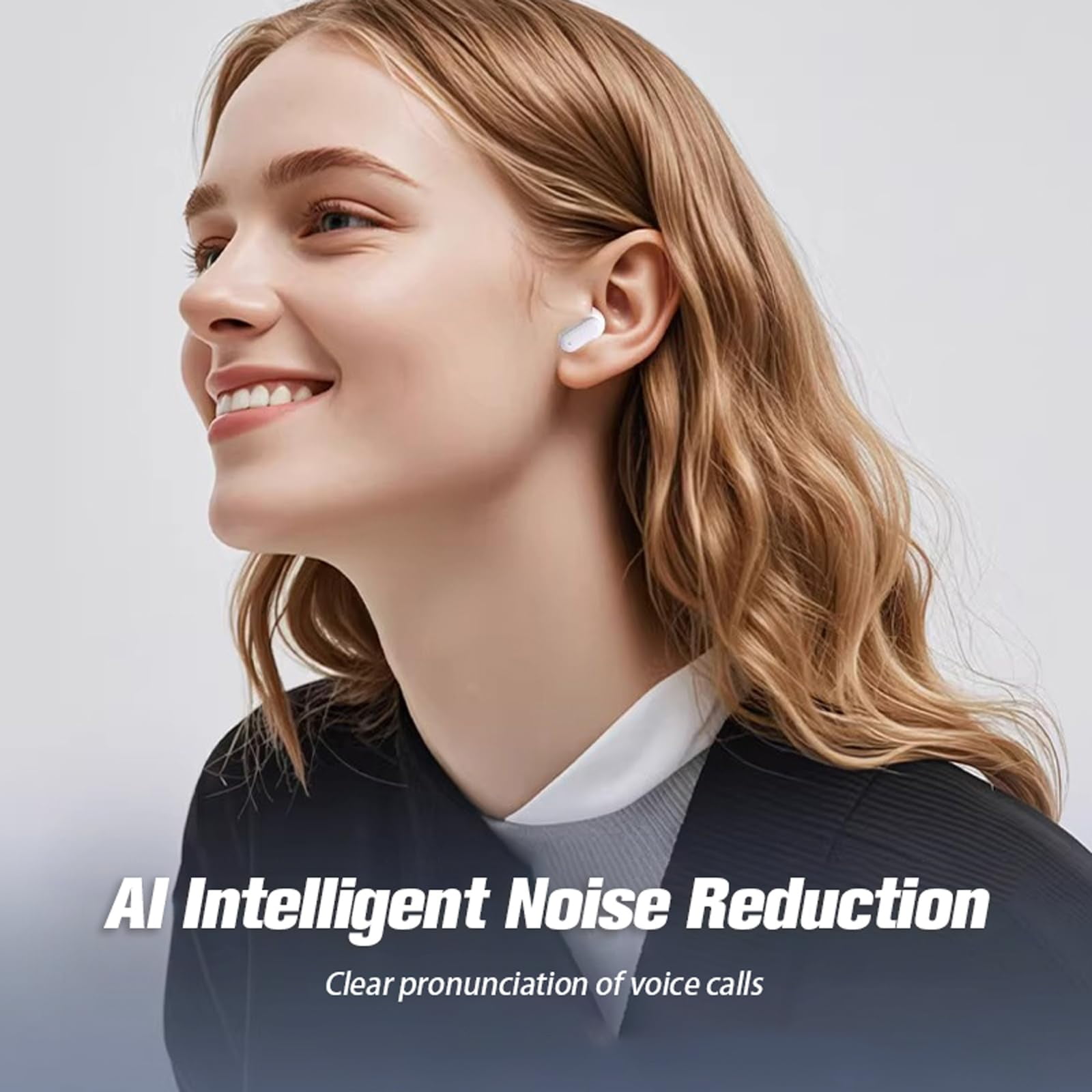 Small Mini Earbuds True Wireless Bluetooth Blue Tooth Ear Buds for Small Ears Discreet Hideen Headphones Low Profile Invisible Tiny Micro Comfortable Earbuds for Work