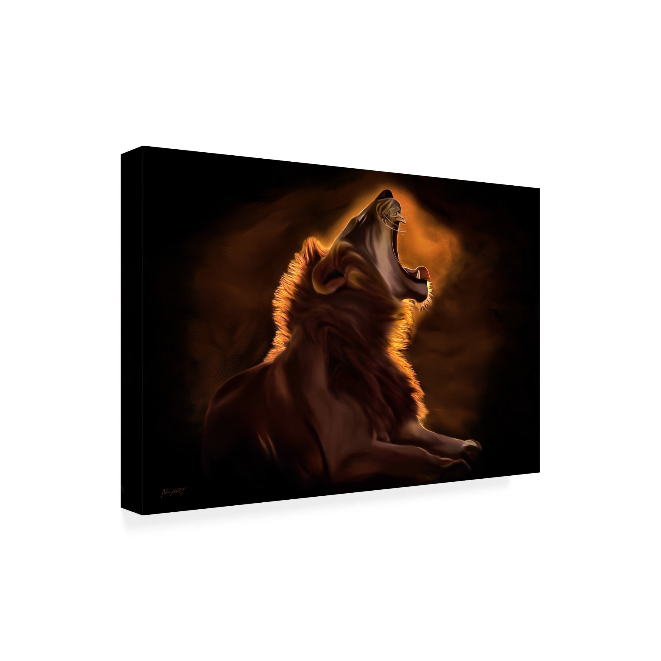 Trademark Fine Art Lord Amihere Leo Rougeoyant Canvas Wall Art