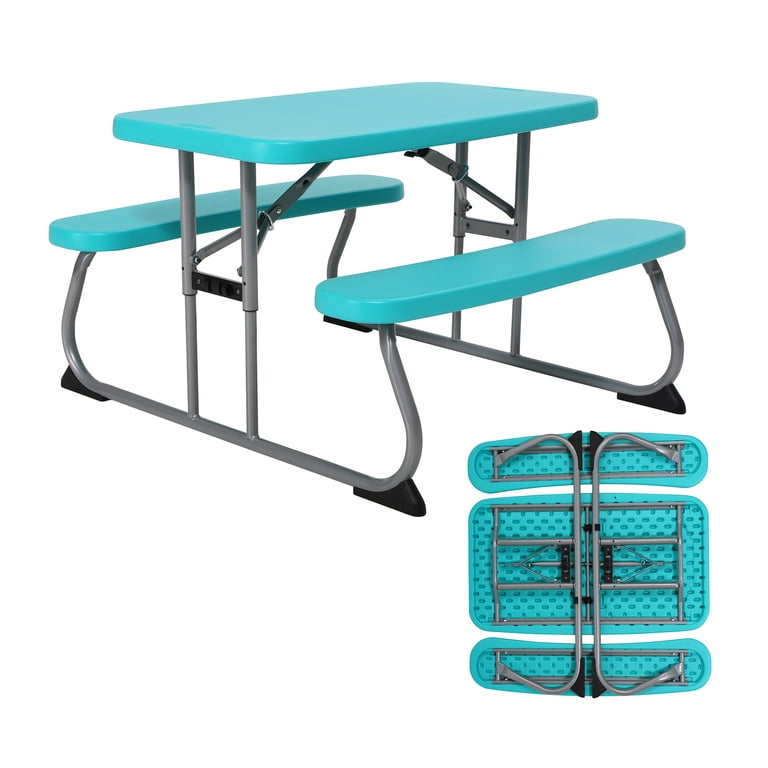 Lifetime Kids Picnic Table, Aqua, Seats 4 photo 1