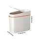 thumbnail image 3 of Bote de basura con clip de 4 galones, para el hogar, sala de estar, tapa emergente, cuerpo estrecho, para baño, cocina, con tapa, botes de basura de gran capacidad., 3 of 6