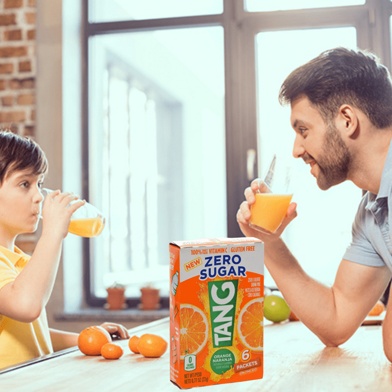 Tang Orange On-The-Go Zero Sugar Drink Mix, Low-Calorie, Non Tang Orange On-The-Go Zero Sugar Drink Mix, Low-Calorie, Non
