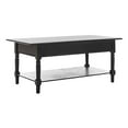 thumbnail image 3 of Safavieh Table Basse en Bois Bosco avec 2 Tiroirs, Noir Vieilli, 3 of 5