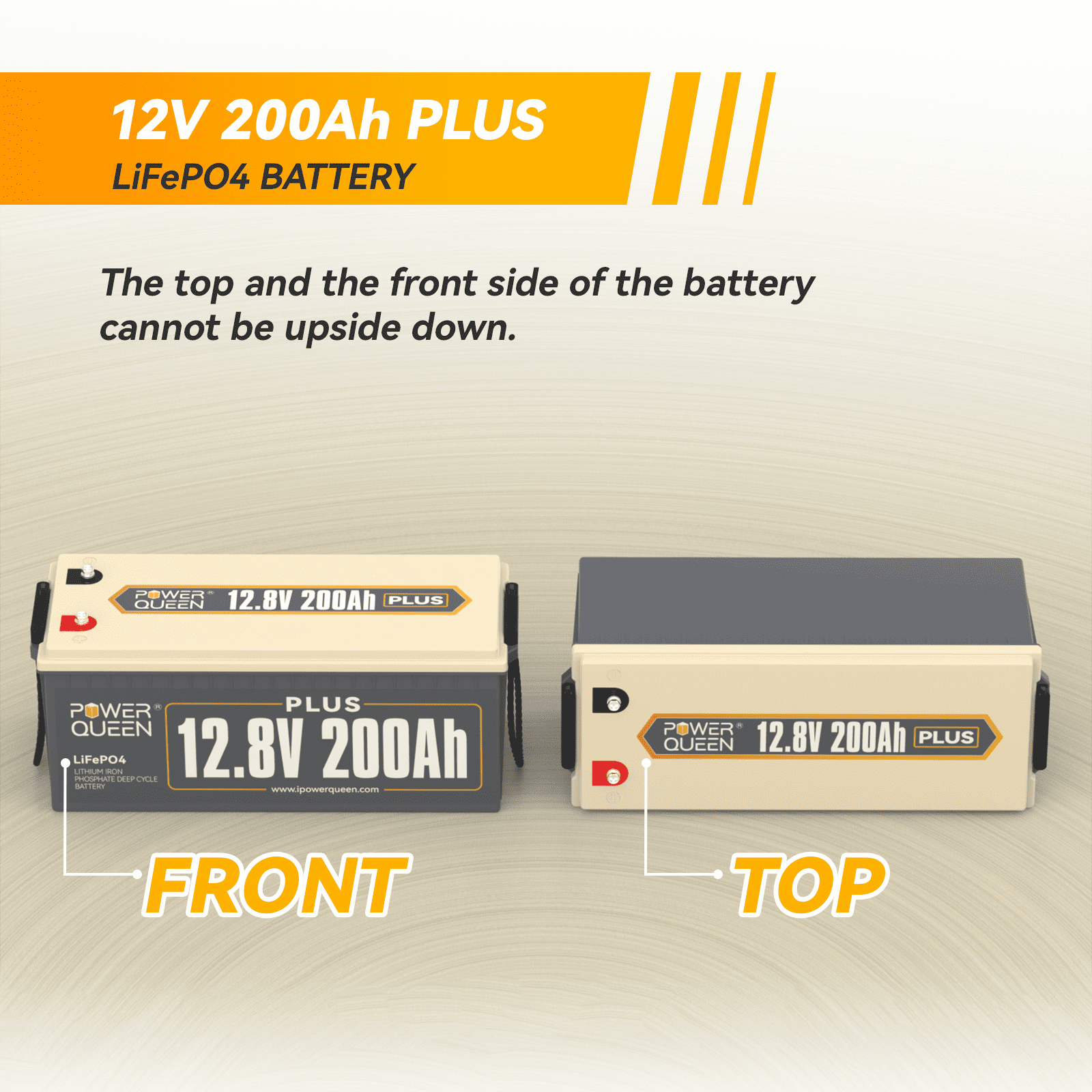 POWER QUEEN 12V 200Ah Plus LiFePO4 Deep Cycle Lithium Battery freeshipping  - ipowerqueen – Power Queen