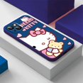 thumbnail image 1 of Cartoon Hello Kitty Cat Phone Case For iPhone 15 14 13 12 11 Pro Max Plus 12 13 Mini X XS Max Black Shell Shockproof Back RJ, 1 of 6
