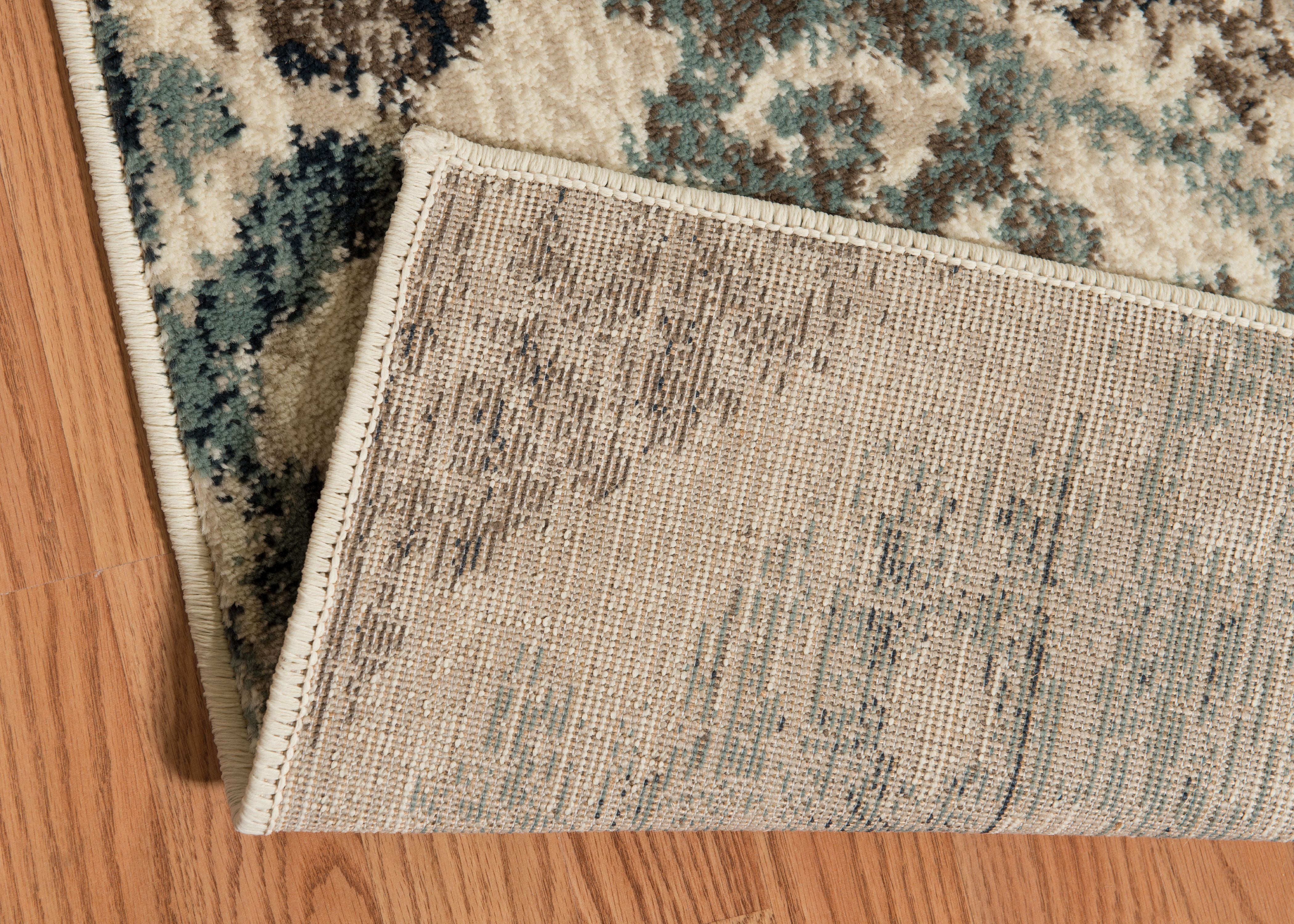 United Weavers Amarna Verazanno Distressed Blue Woven Olefin Area Rug or Runner