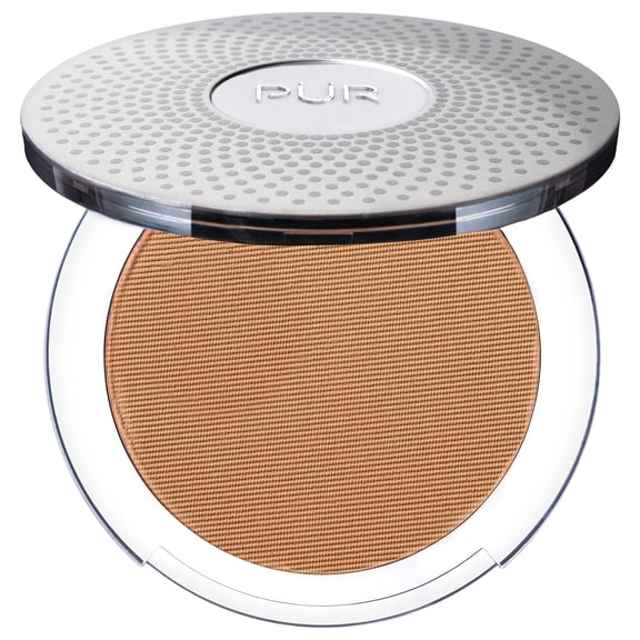 PÜR MINERALS 4-in-1 Pressed Mineral Makeup SPF 15 Powder Foundation with Concealer & Finishing Powder - Medium to Full Coverage- Cruelty-Free & Vegan Friendly, 0.28 Ounce Tan/TN6