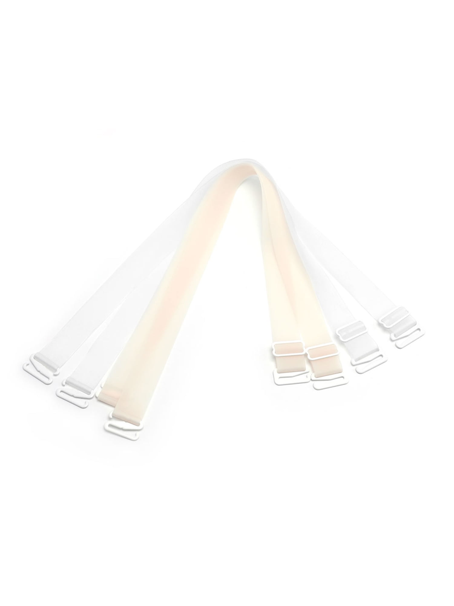 Clear Invisible Adjustable Bra Shoulder Straps for Women White 3+Skin Color - Walmart.com