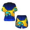 thumbnail image 5 of Lsque Geometry Dash Women's Short-Sleeved Pajama Set - 2 Piece Soft and Lightweight Sleepwear Set-4X-Large, 5 of 9