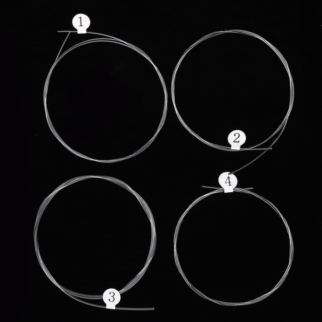 Ukulele String,4Pcs Ukulele String Set Guitar Accessories Carbon Ukulele Strings Crafted with Care