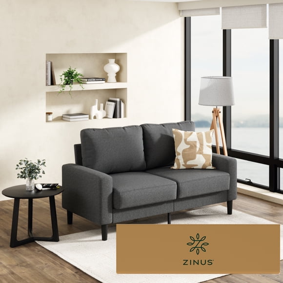 Sillón en Caja Zinus Colton de 2 Plazas de Memory Foam Gris