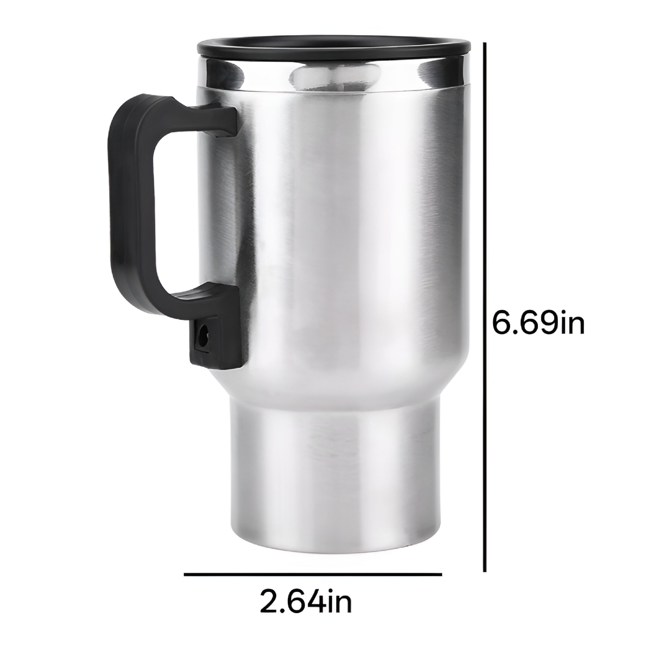 HIBIBUD 2026 New Car Electric Kettle: 12V Portable Water Boiler Heated Travel,Multiple Temperature with 304 Stainless Steel Dry Burn Protection