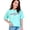 Chalky Mint, variant on Baseball Mama in College or Varsity Font, Butter Comfort Colors T-Shirt, Large