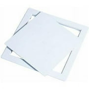 Mueller Durable Doors with Access Panel, Plastic White, 10 x 10 Inches