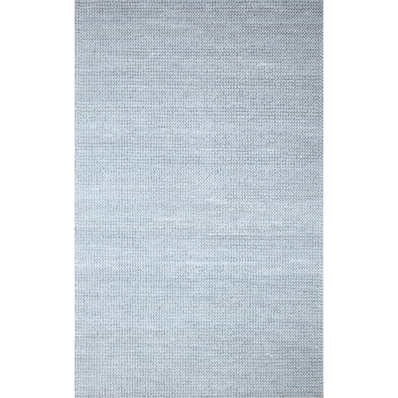 5x8 and 8x10 Modern Handmade Solid Blue Wool Area Rug | The Rug Decor | TRD2383