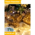 thumbnail image 3 of String Lights BOSSERN, 4 x 60 LED, 6 m, con temporizador, funciona con pilas, color blanco cálido, 3 of 8