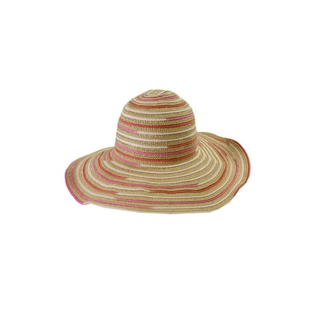 Calvin Klein Beige Multi Striped Floppy Hat OS