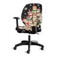 thumbnail image 4 of CHAQLIN Office Chair Seat Cover Snowflakes and Cats with Stretch Soft Computer Office Chair Covers for Gaming Chairs, Pack of 2 Rotating Swivel Chair Slipcover, 4 of 8