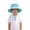 Blue-3, variant on Xfvqtps Kids Summer Sun Hat Boys Girls Bucket Hat Adjustable Strap Wide Brim Beach Breathable Sun Protection Hat