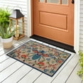 thumbnail image 2 of Liora Manne Frontporch Flora Bee Indoor Outdoor Rug Multi/Natural, 2 of 5