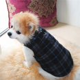 thumbnail image 4 of Polar Fleece Pet Vest Dog Winter Warm Jacket Puppy Pullover (Black Grey Grid S), 4 of 7